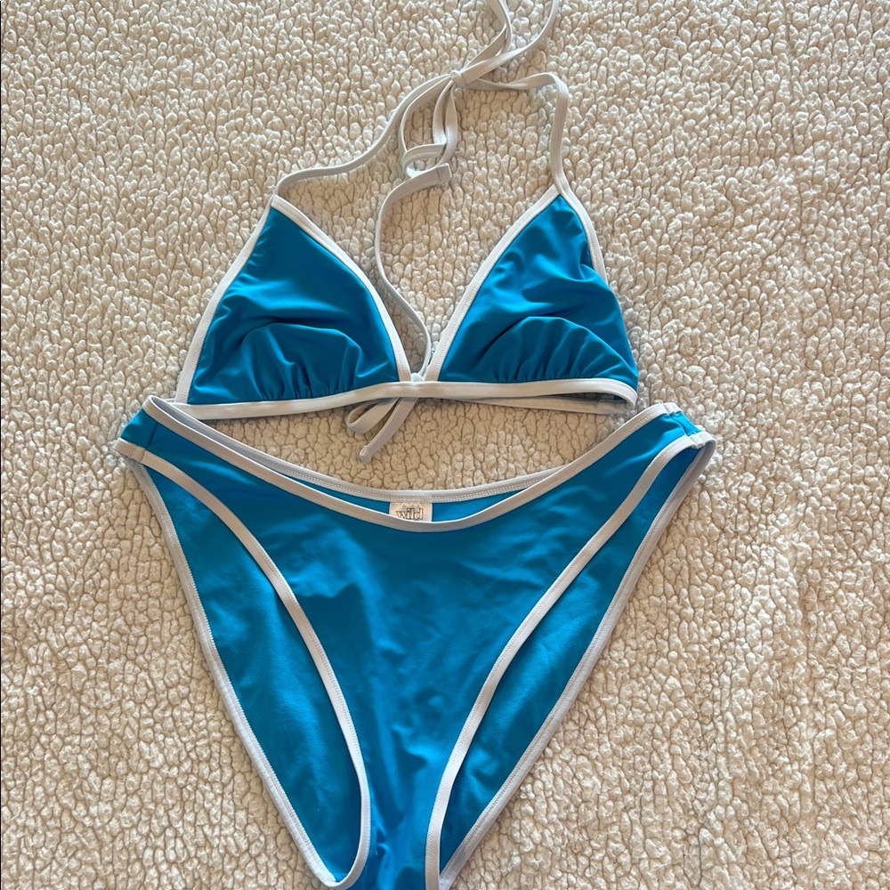 Wild Fable Blue and White Bikini